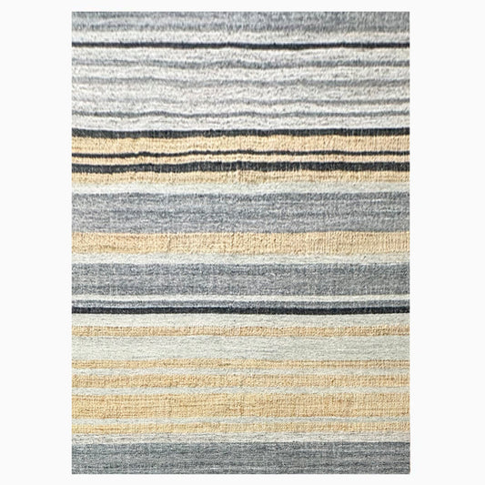 Earthy Elegance  Handknotted Jute & Wool Rug