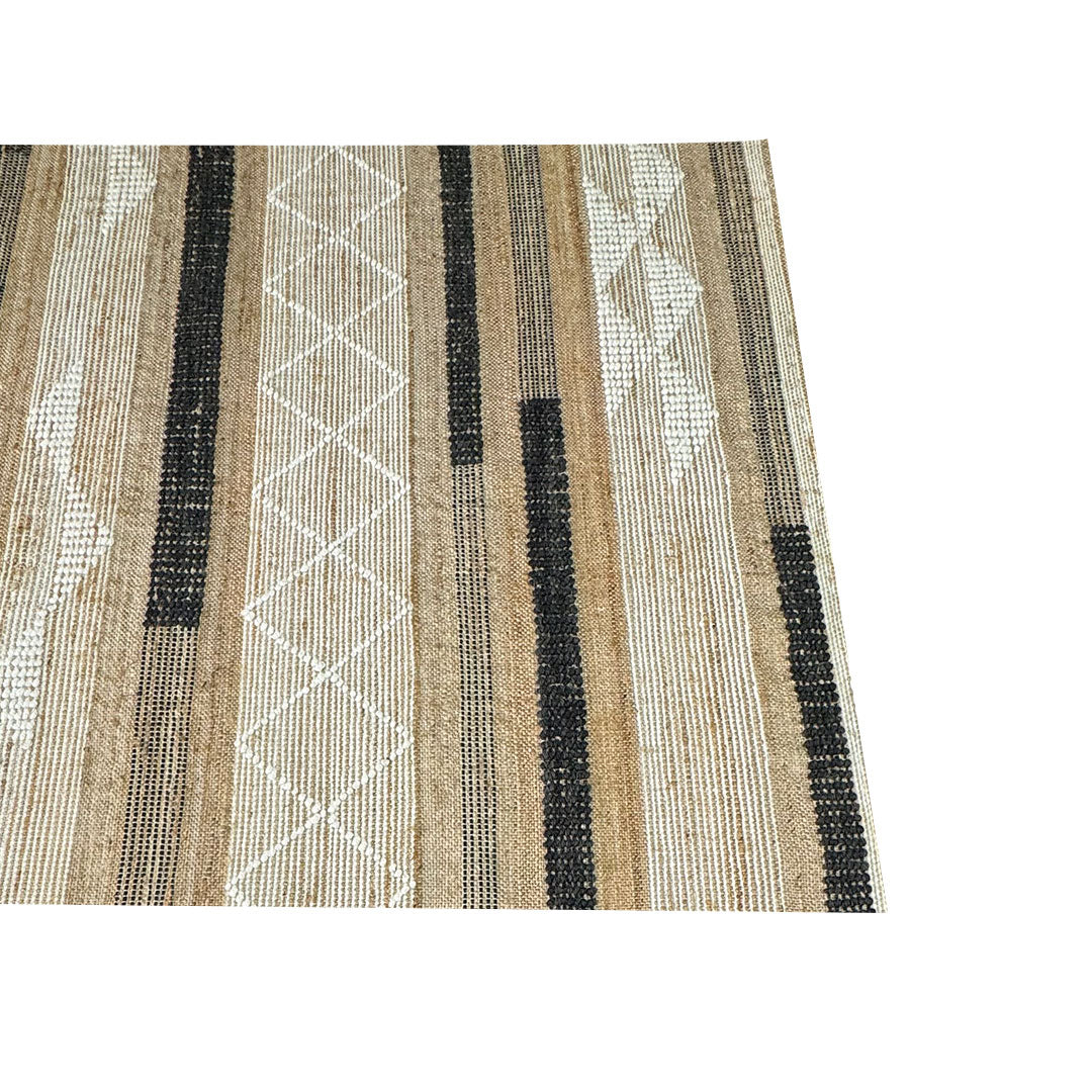 Earthy Elegance  Handknotted Jute & Wool Rug