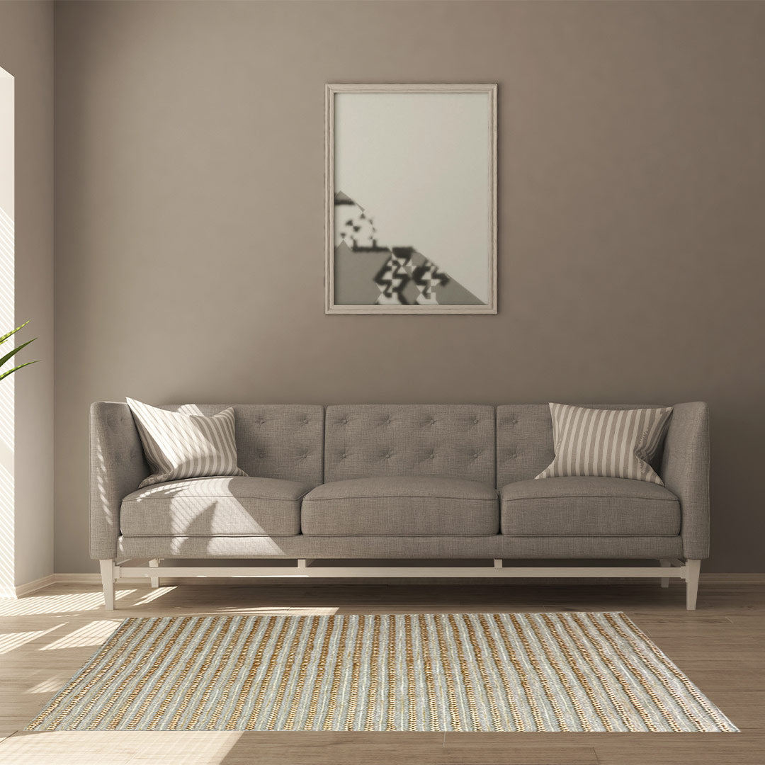 Earthy Elegance  Handknotted Jute & Wool Rug