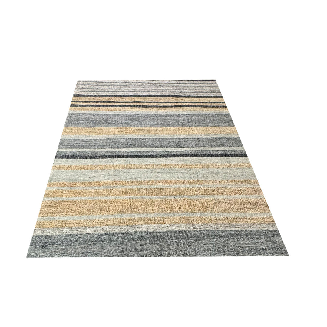 Earthy Elegance  Handknotted Jute & Wool Rug