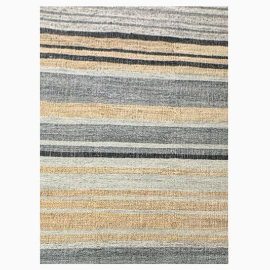 Earthy Elegance  Handknotted Jute & Wool Rug