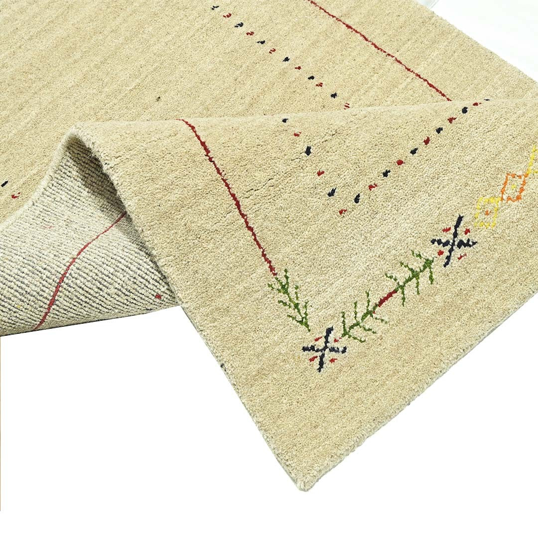 Whispering Threads Handloom Wool Runner.