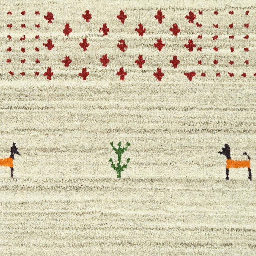 Whispering Threads Handloom Wool Runner.