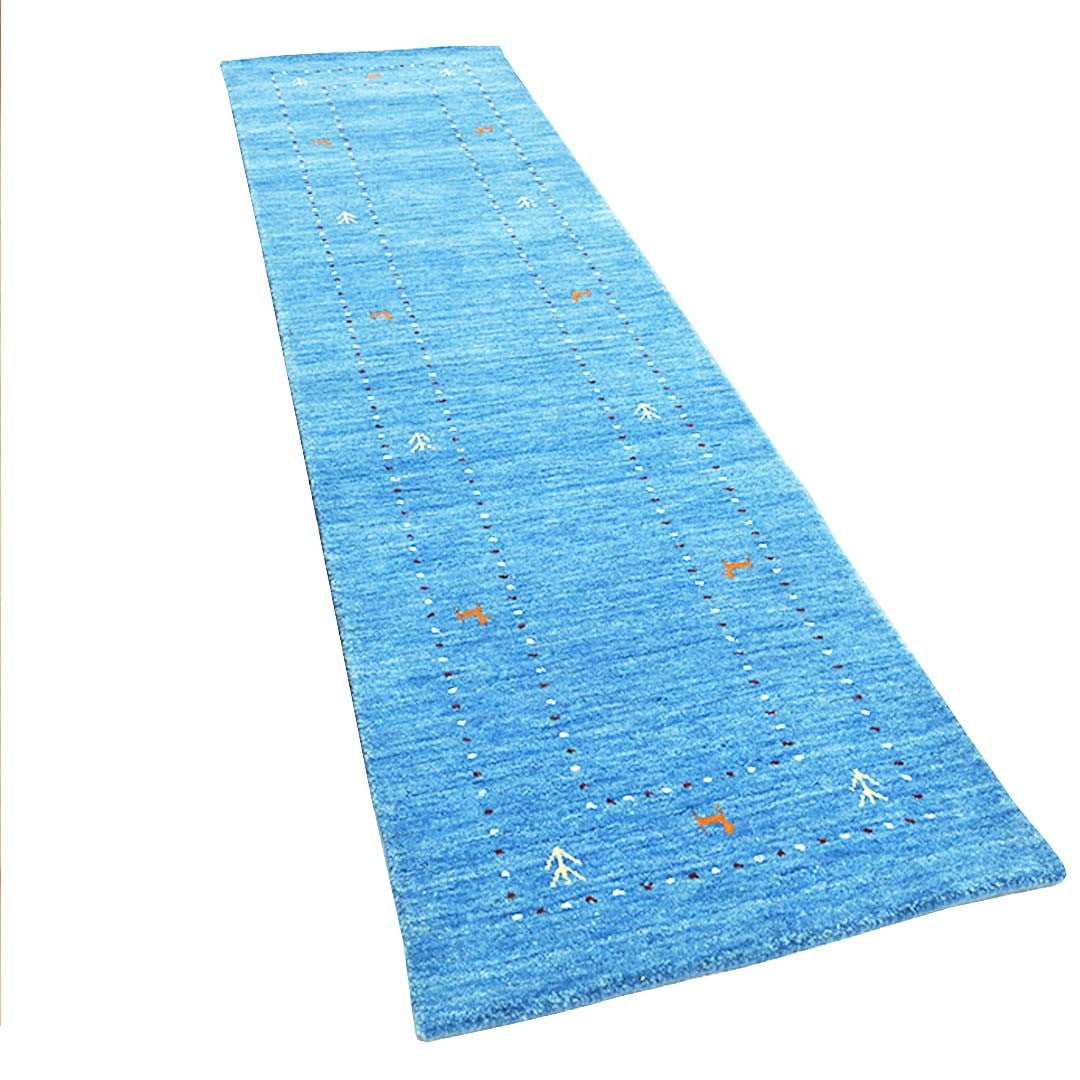 Whispering Threads Handloom Wool Runner.