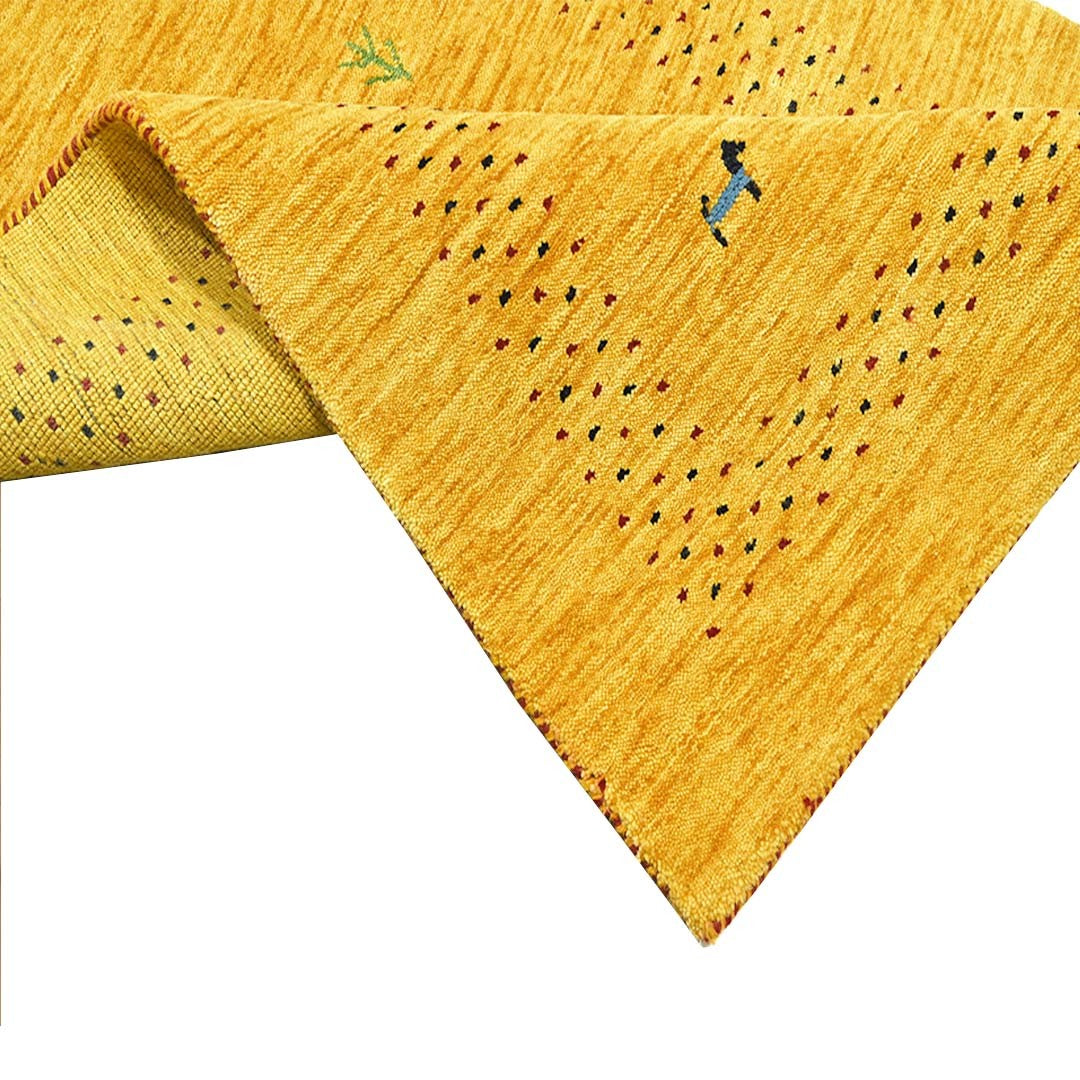 Whispering Threads Handloom Wool Runner.