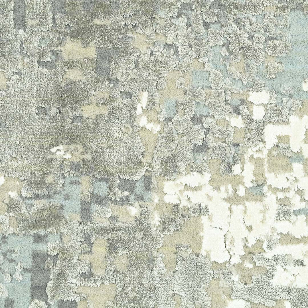 Handknotted Wool/Viscose Rug.