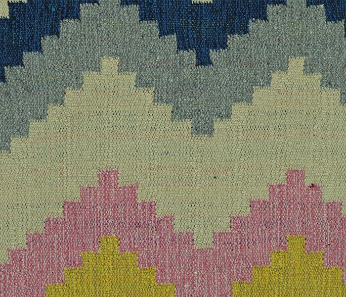 Harmony In Hues Handknotted Cotton Flat Weave.