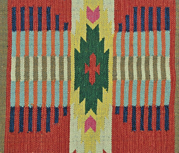 Harmony In Hues Handknotted  Cotton Flat Weave.