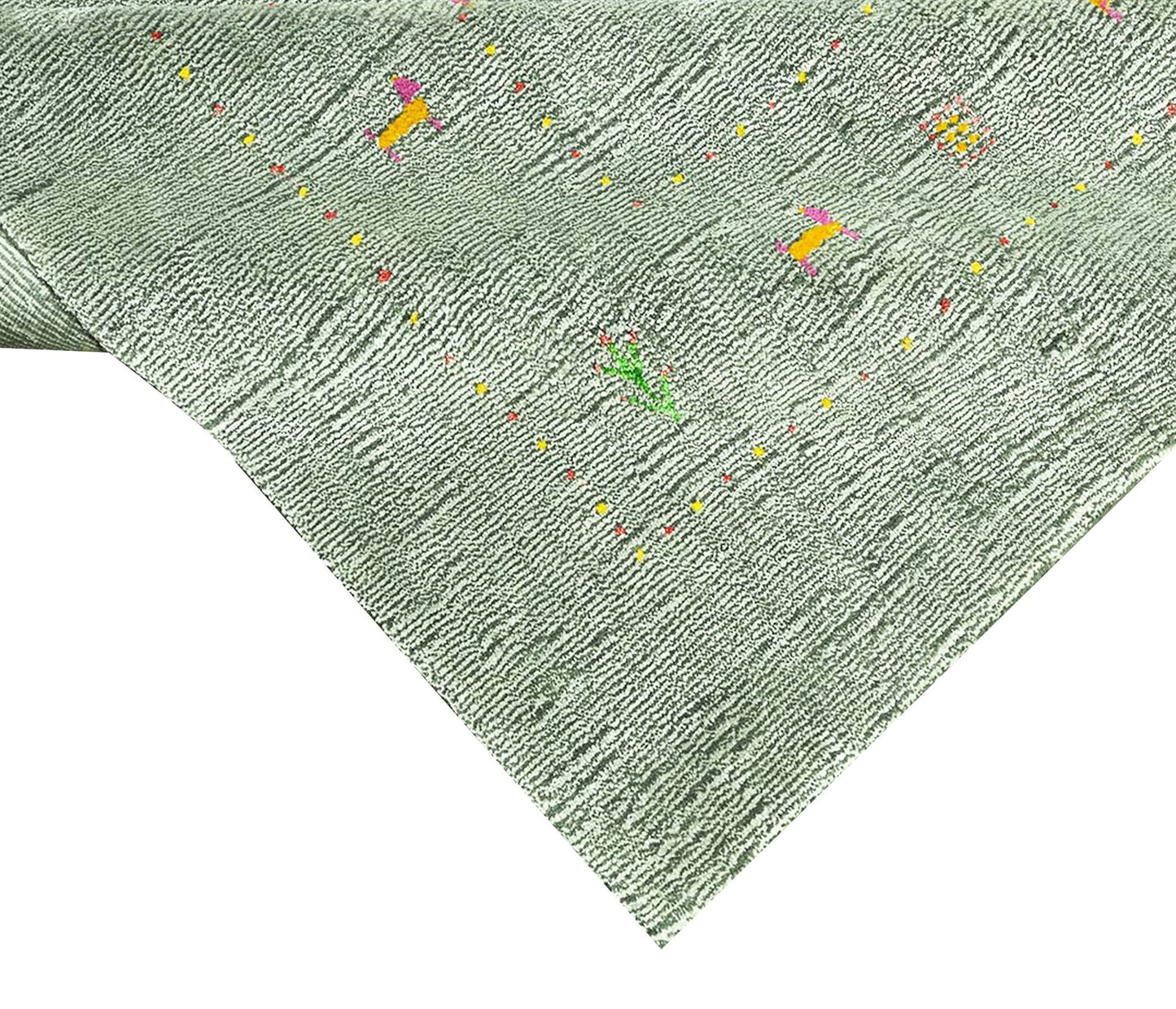 Harmony In Hues Handloom Wool/Viscose Rug.