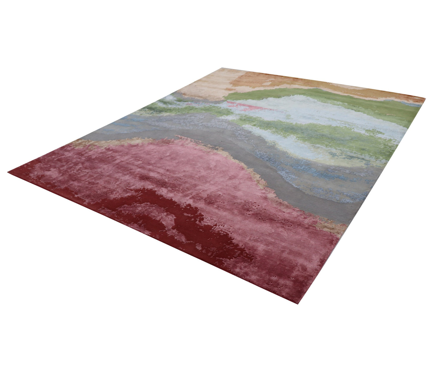 Textured Tales  Handtufted Wool & Tencel