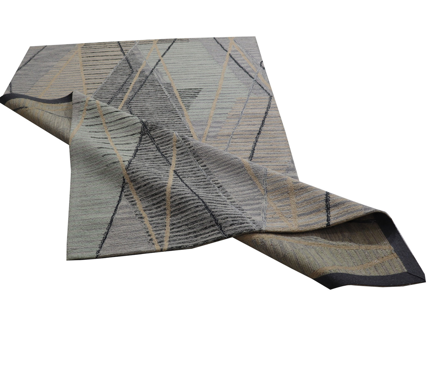 Cosmic Collection- Handtufted Modern Rust Colour Wool Rug