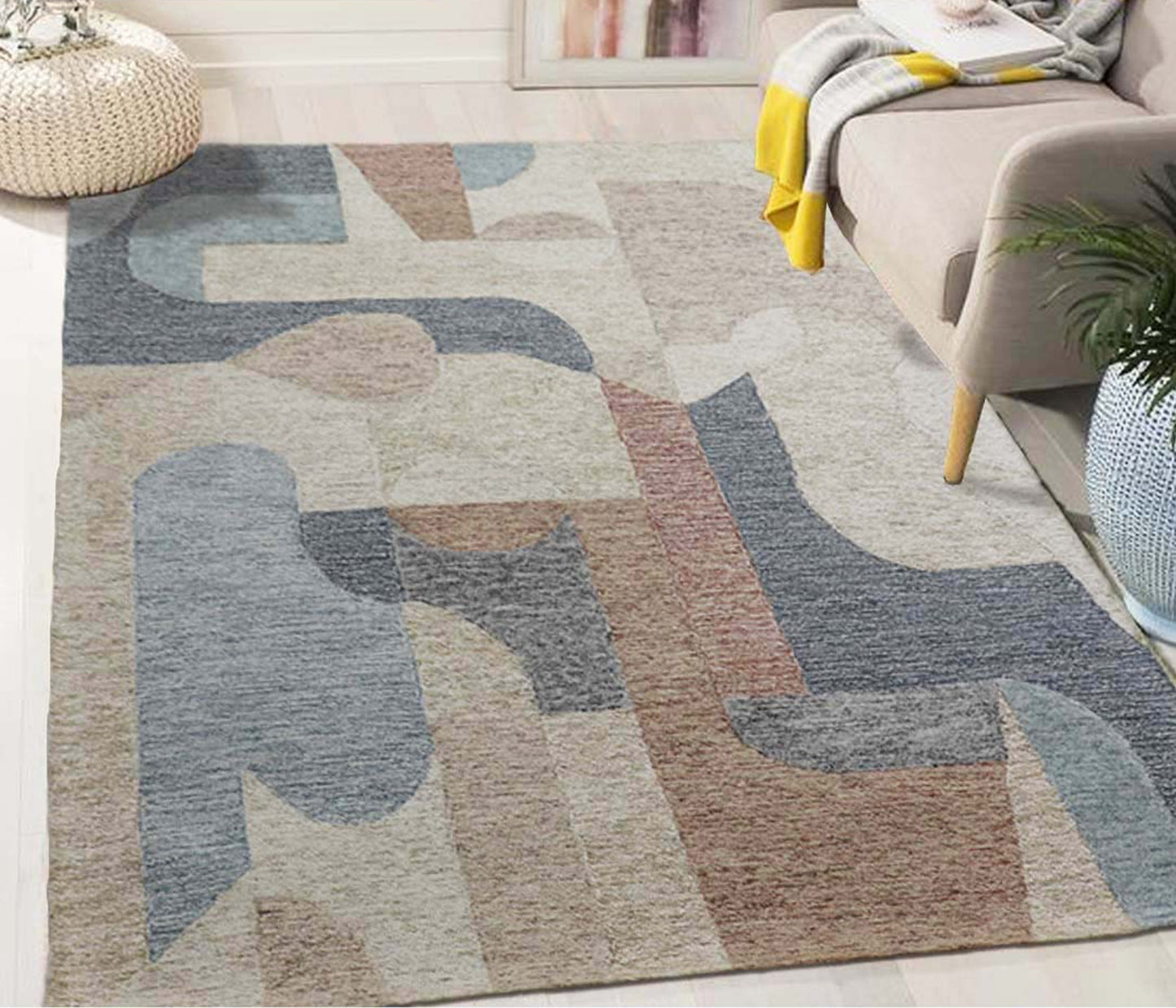 Cosmic Collection- Handtufted Modern Multi Colour Wool & Viscose Rug