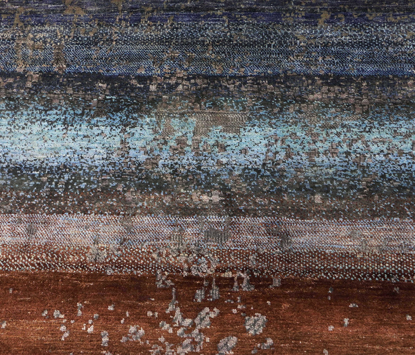 Artisan Weaves Handknotted Handspun Wool/Viscose