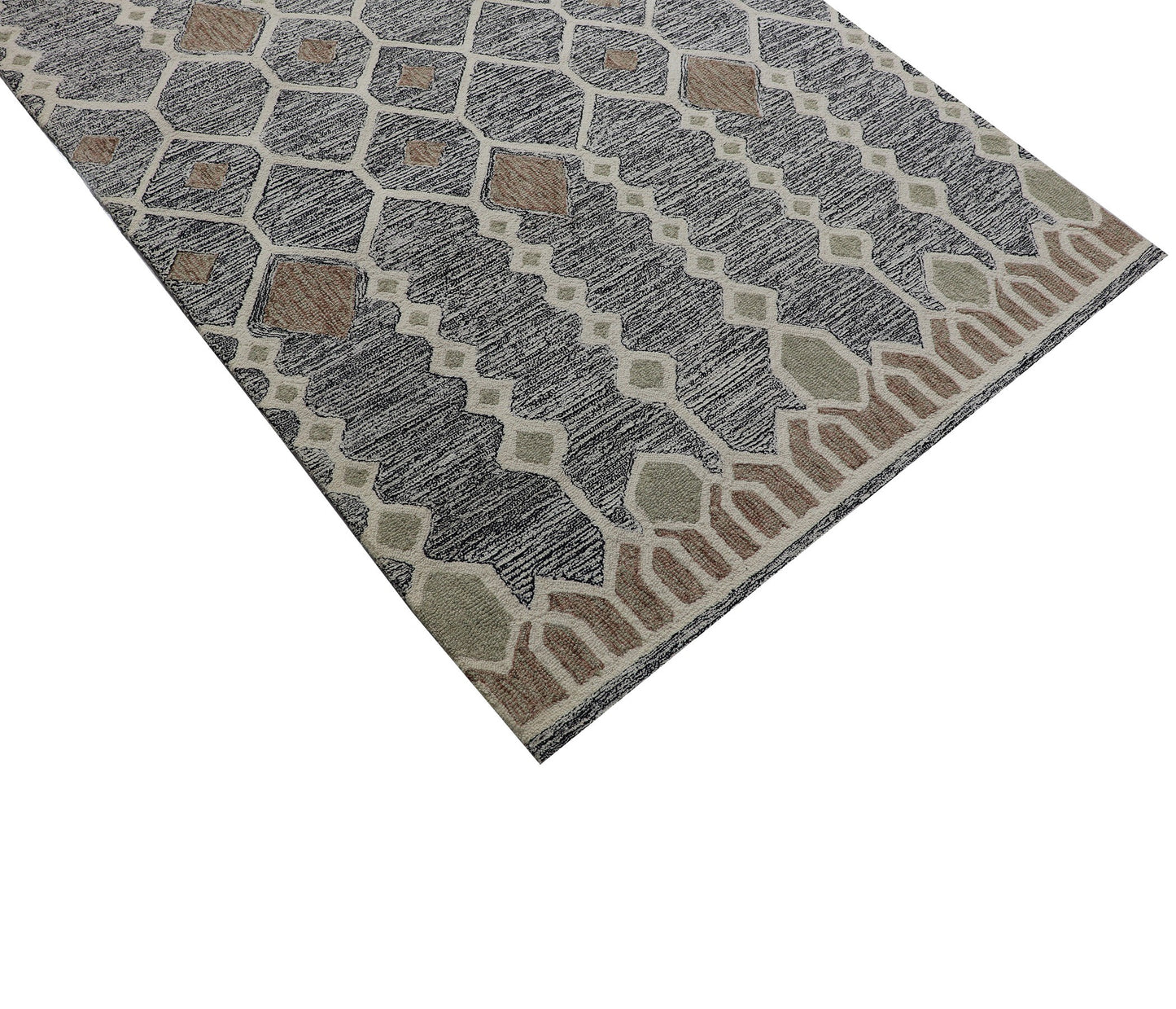 Cosmic Collection- Handtufted Modern Charcoal Colour Wool Rug