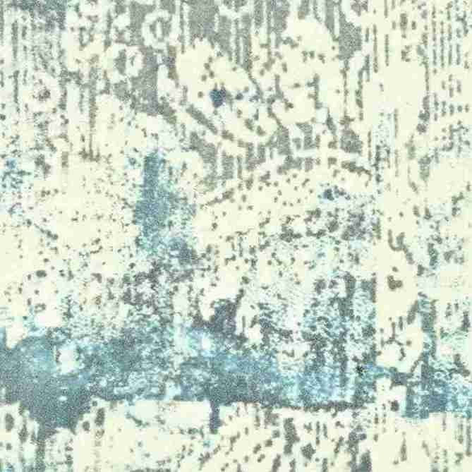 Cosmic Collection- Handloom Modern Green & Blue Colour Viscose Rug.