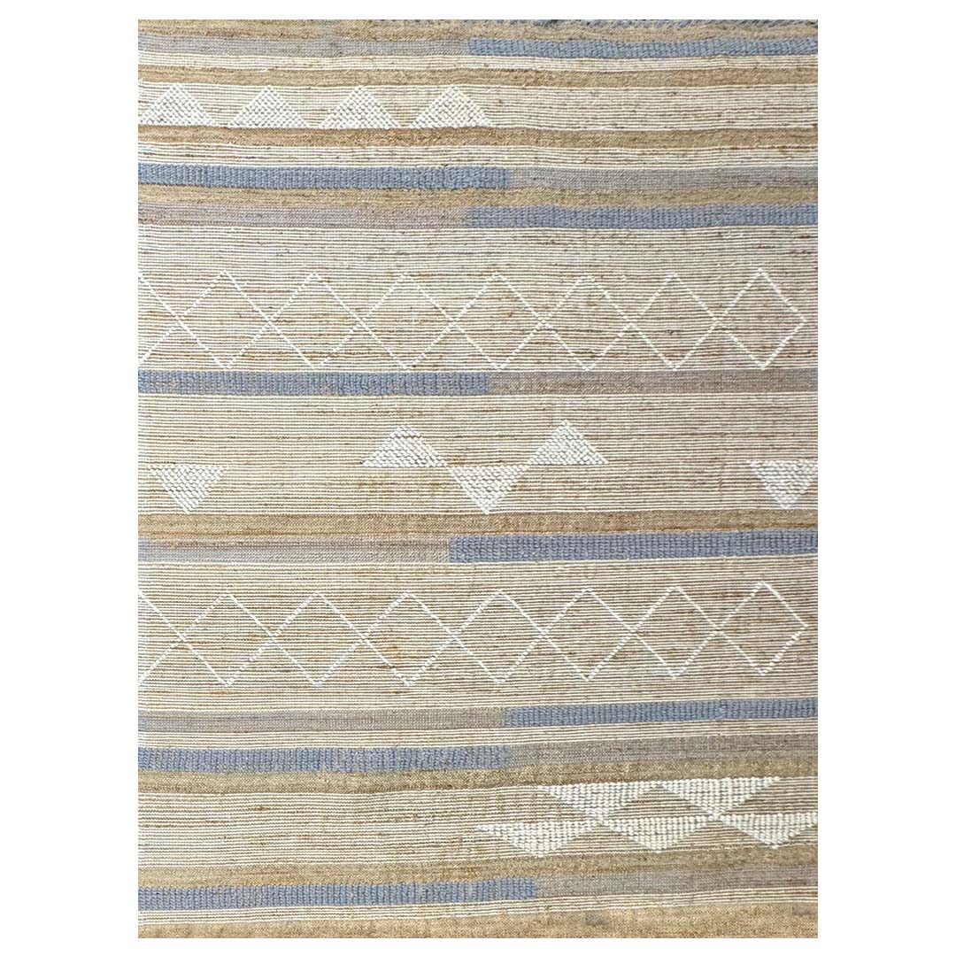 Earthy Elegance  Handknotted Jute & Wool Rug