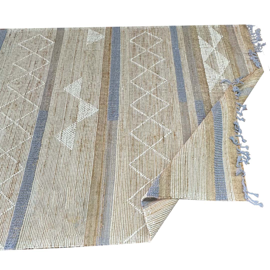 Earthy Elegance  Handknotted Jute & Wool Rug