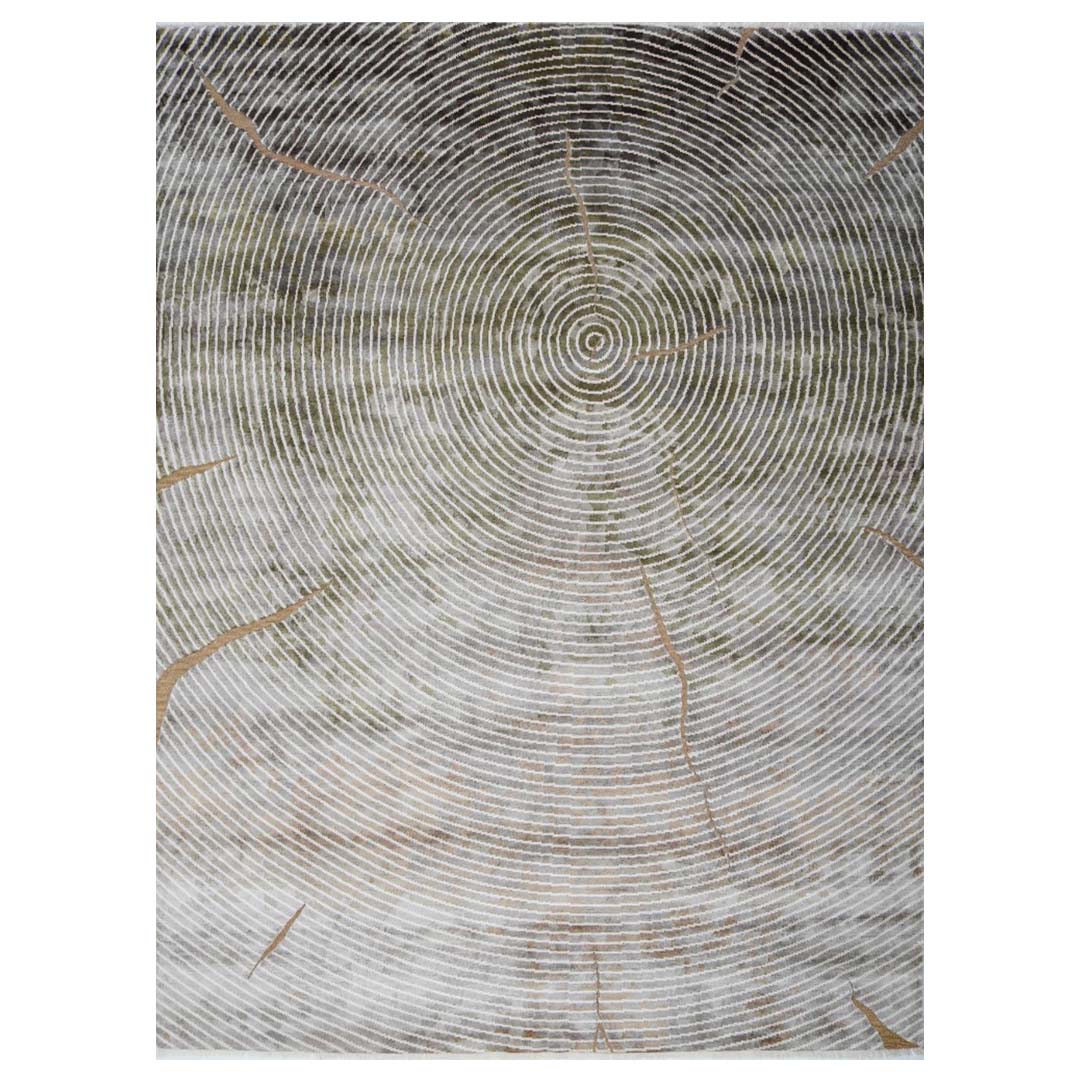 Artisan Weaves Handknotted Bamboo Silk/Zari Rug