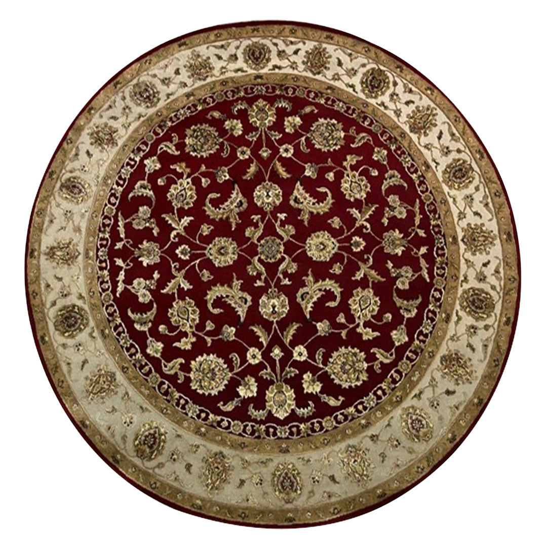 Heritage Hues Handknotted Wool/Silk Rug