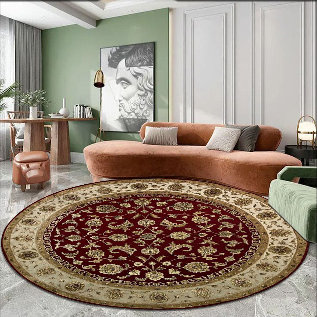 Heritage Hues Handknotted Wool/Silk Rug