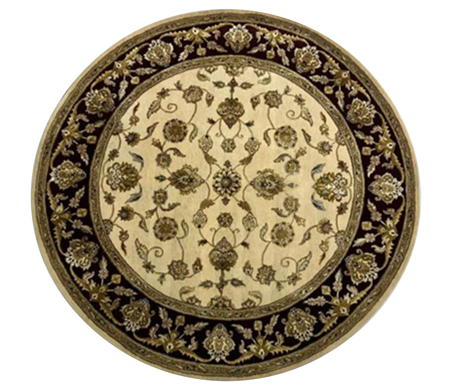 Heritage Hues Handknotted Wool/Natural Silk Rug