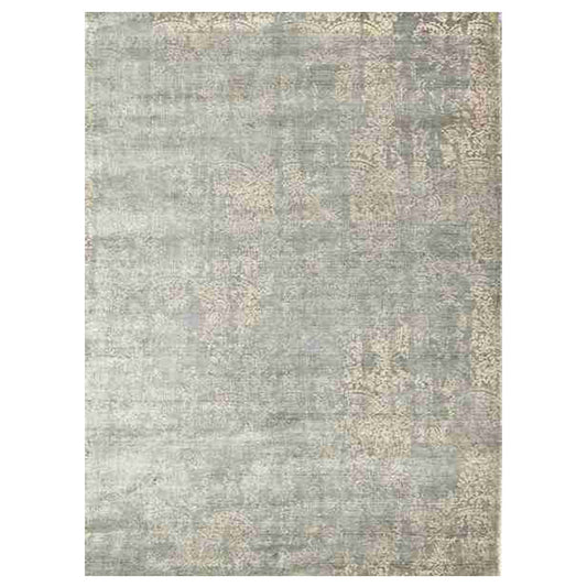 Cosmic Collection- Handloom Modern Grey & Ivory Colour Viscose Rug