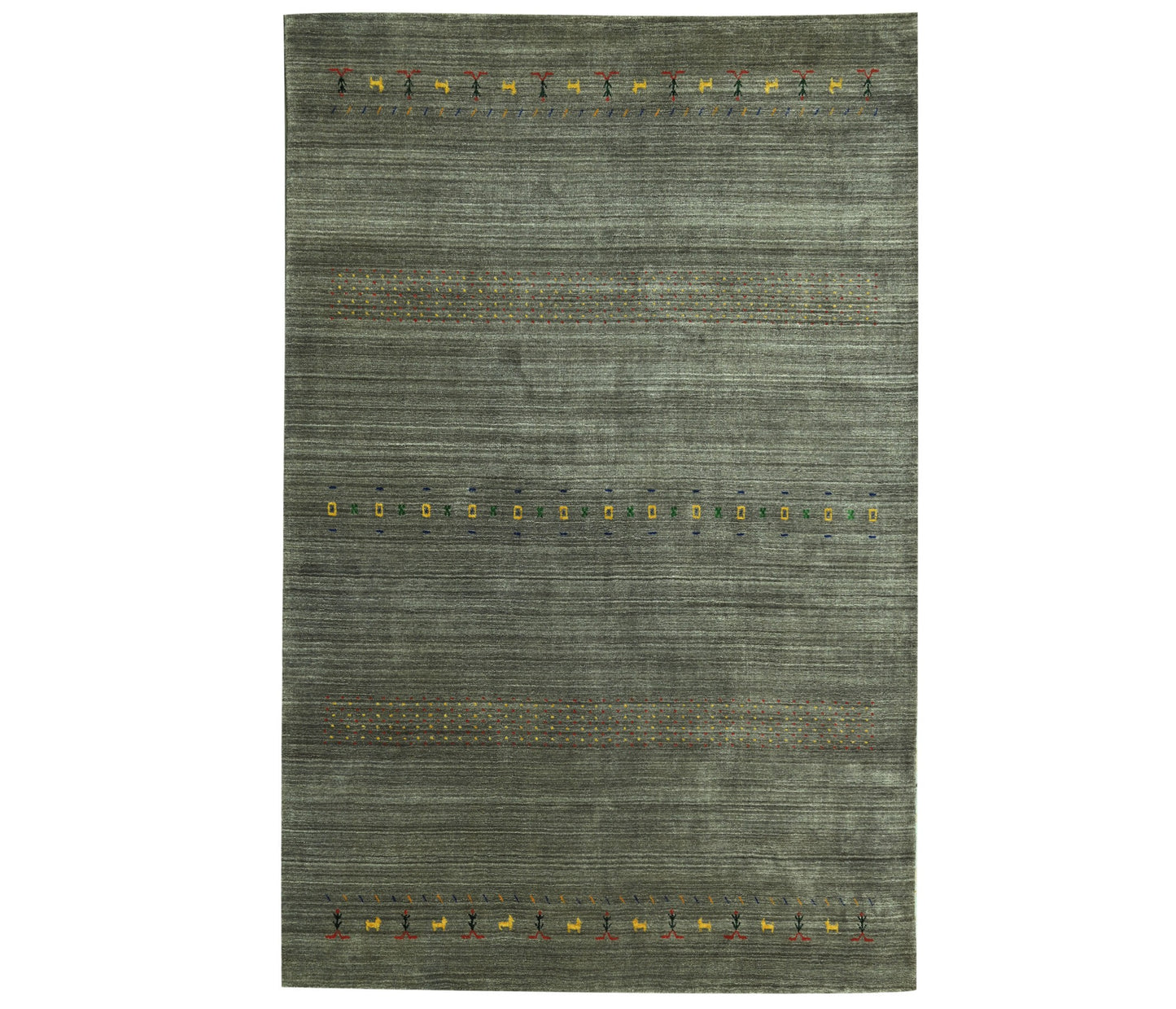 Harmony In Hues Handloom Wool/Viscose Rug.