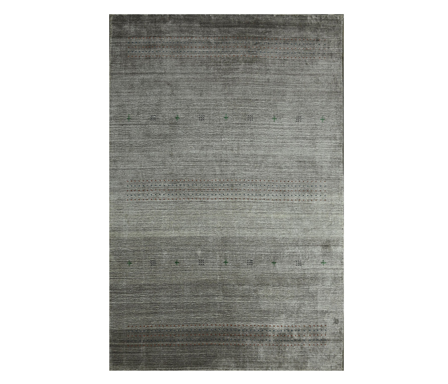 Harmony In Hues Handloom Wool/Viscose Rug.