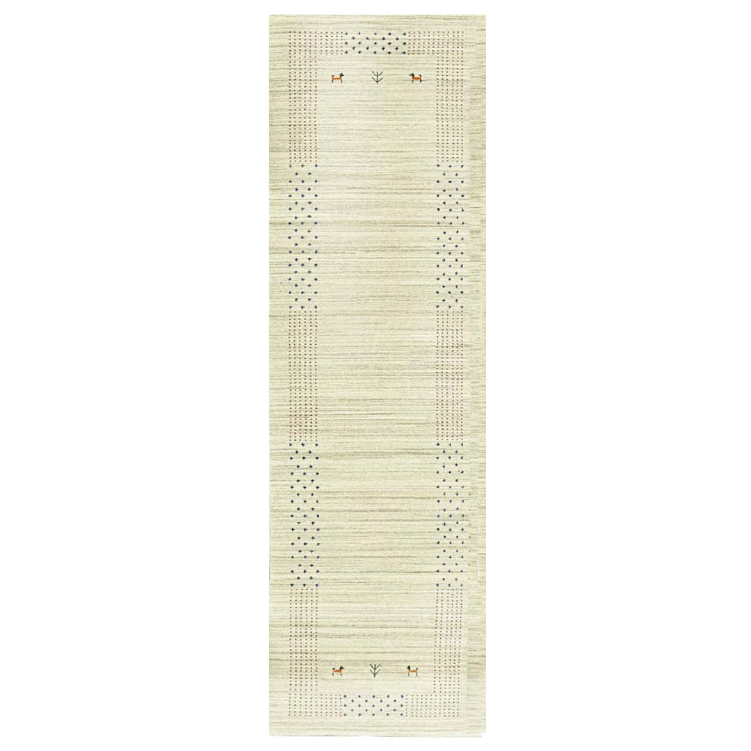 Whispering Threads Handloom Wool Runner.