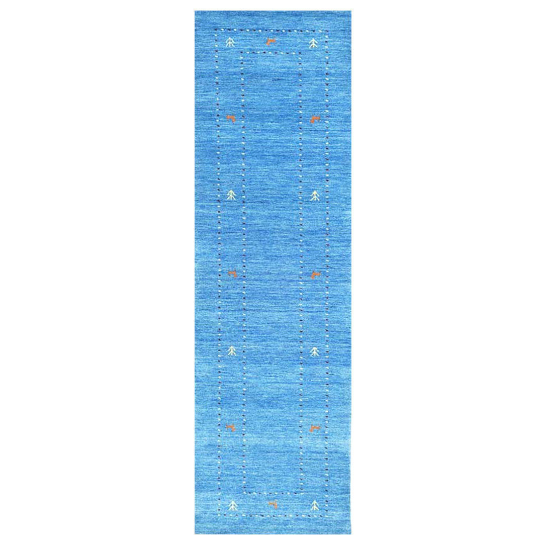 Whispering Threads Handloom Wool Runner.