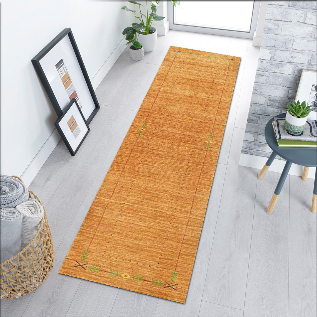 Whispering Threads Handloom Wool Runner.