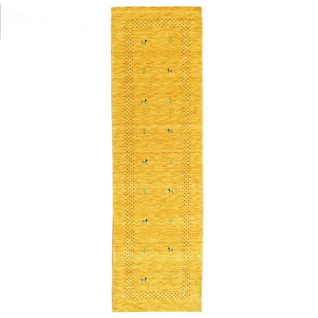 Whispering Threads Handloom Wool Runner.