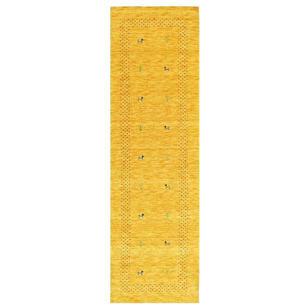 Whispering Threads Handloom Wool Runner.