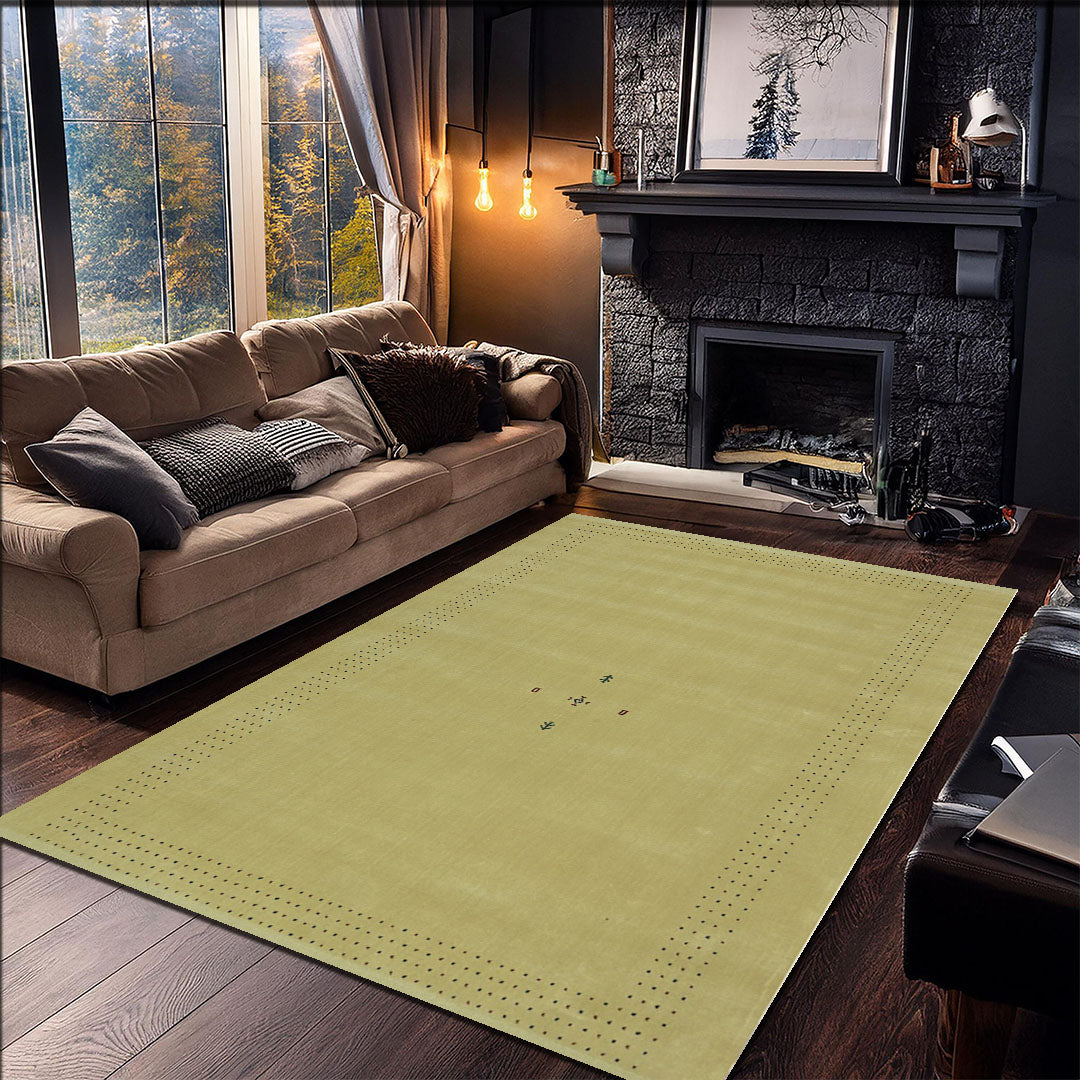 Harmony In Hues Handloom Wool/Viscose Rug.