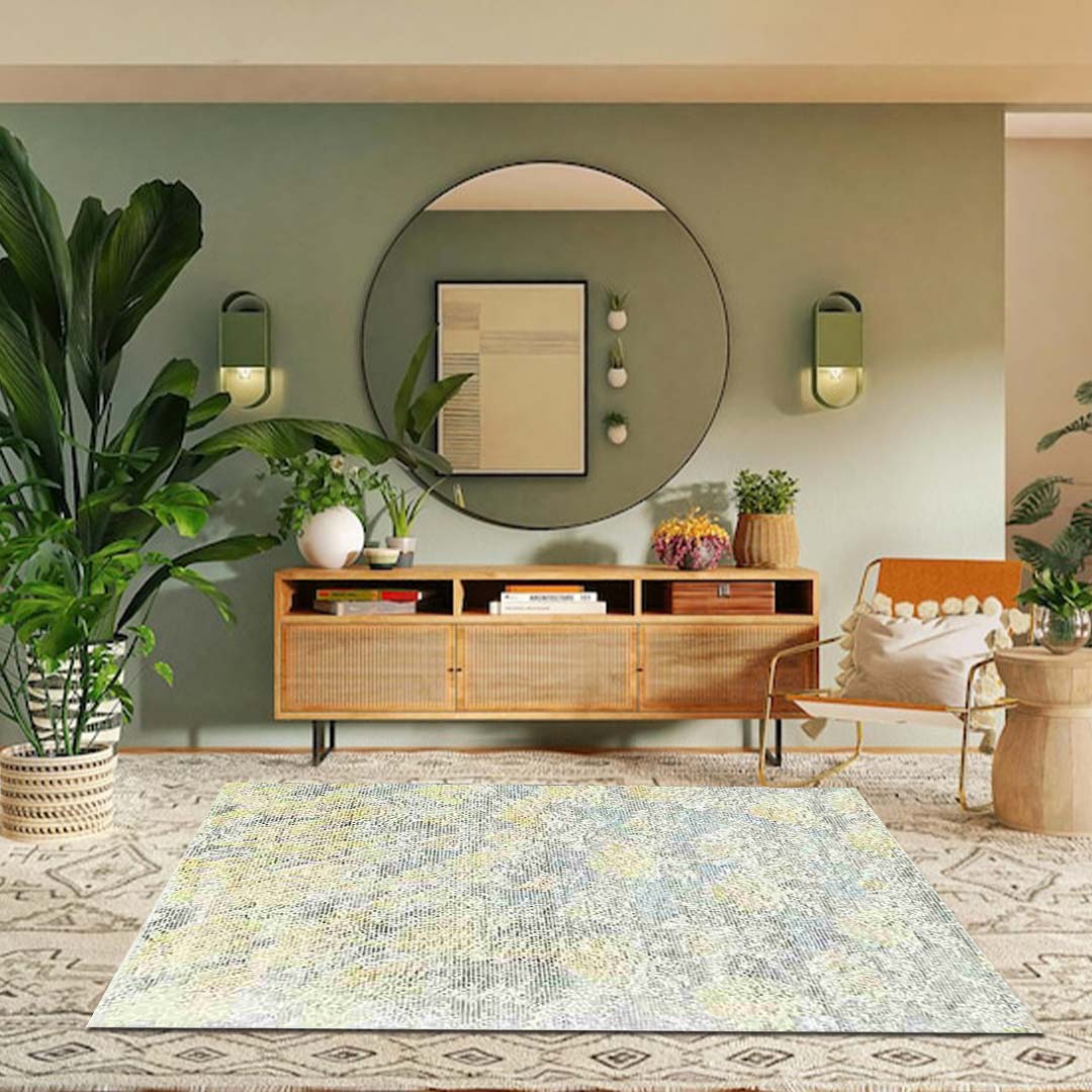 Cosmic Collection Handloom Viscose Rug.