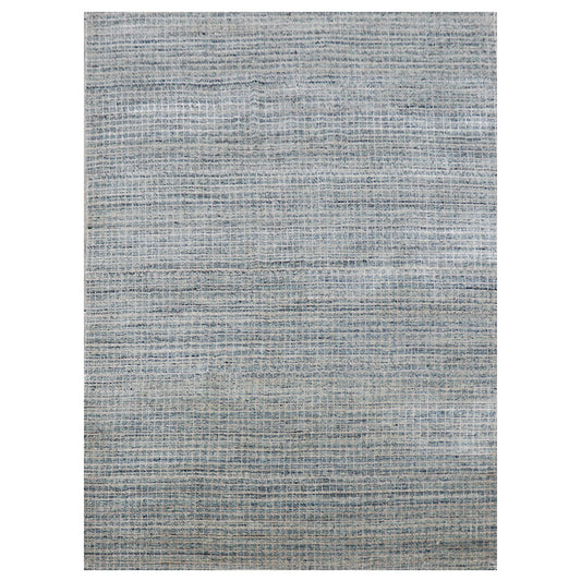 Harmony In Hues - Handwoven Blue Colour Viscose Rug