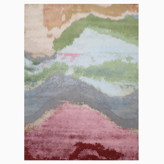 Textured Tales  Handtufted Wool & Tencel