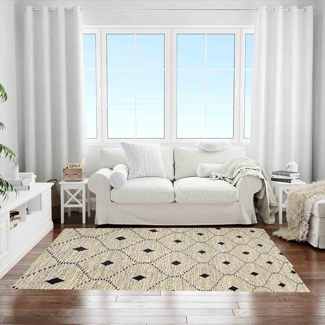 Heritage Hues Handknotted Wool & Jute Rug