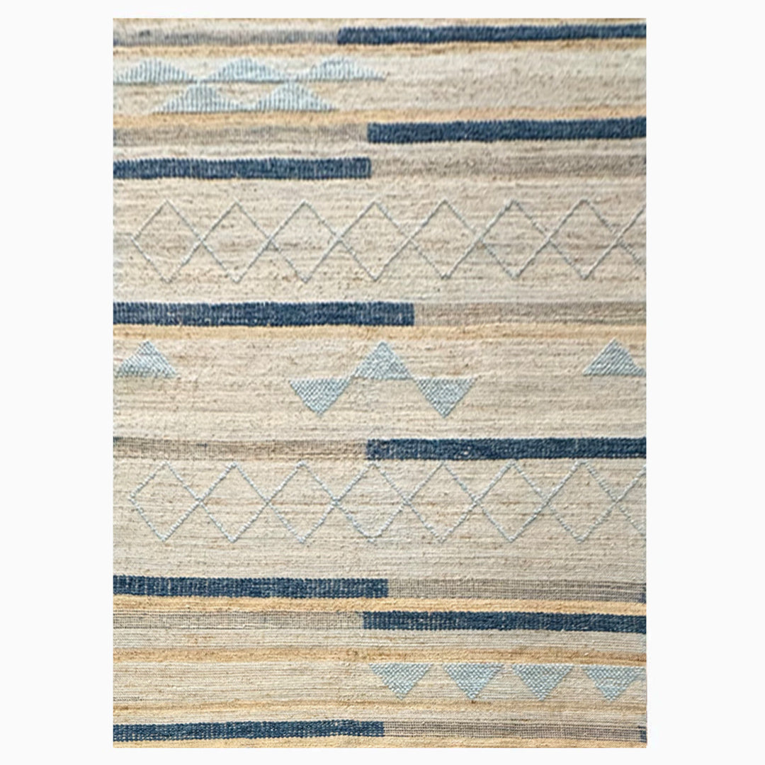 Earthy Elegance  Handknotted Jute & Wool Rug