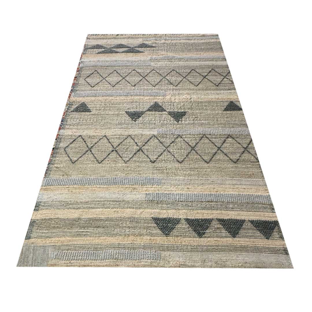 Earthy Elegance  Handknotted Jute & Wool Rug