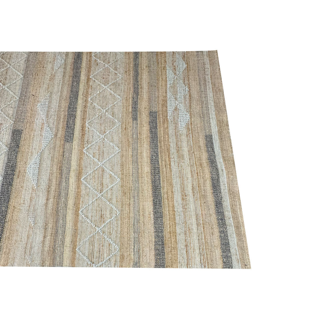Earthy Elegance  Handknotted Jute & Wool Rug