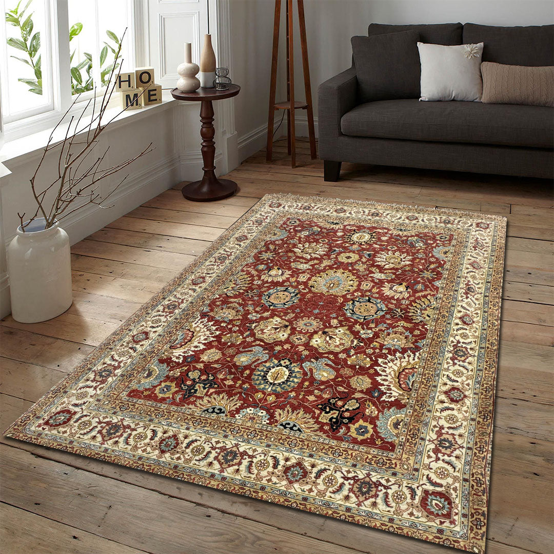 Heritage Hues Handknotted Wool Rug