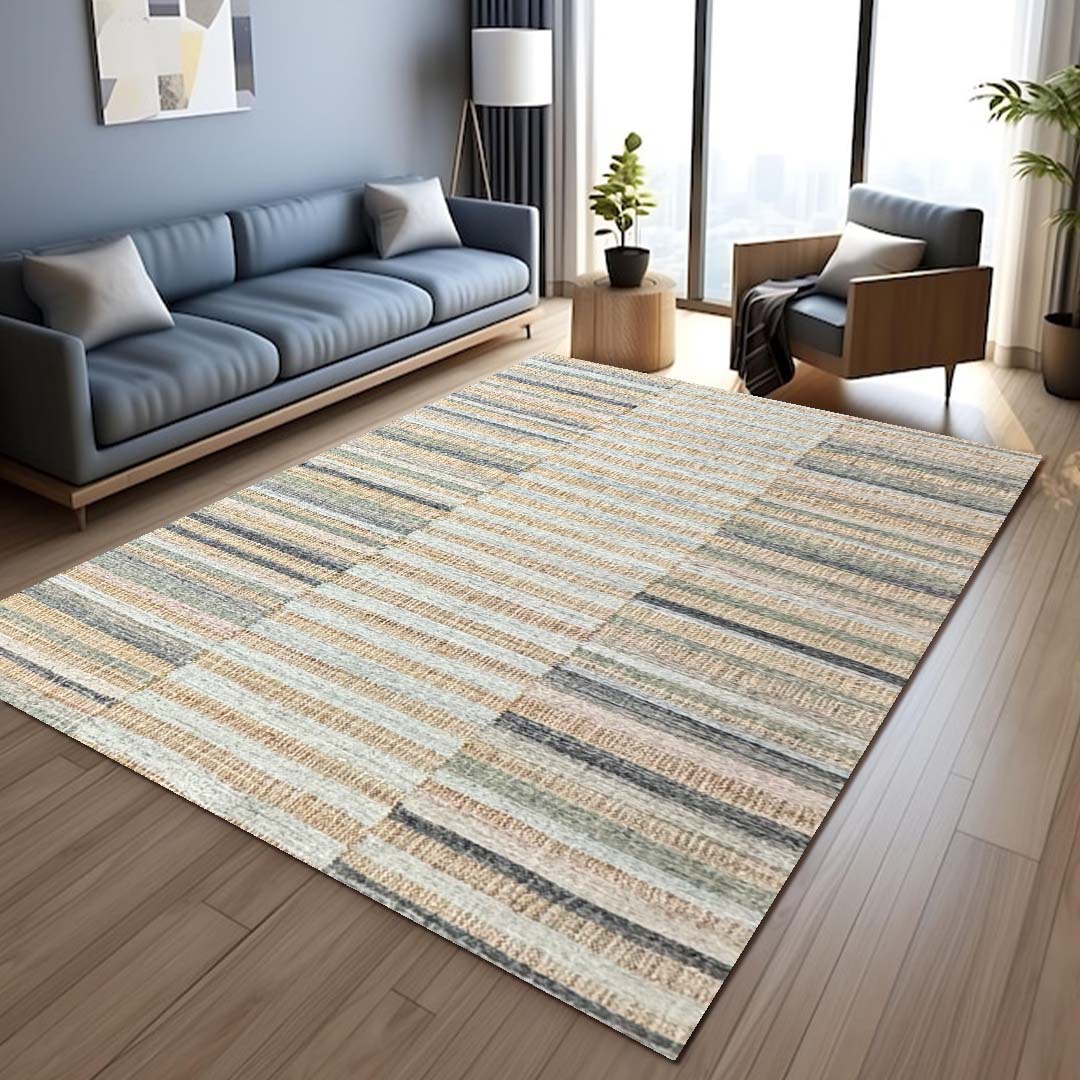 Earthy Elegance  Handknotted Jute Rug
