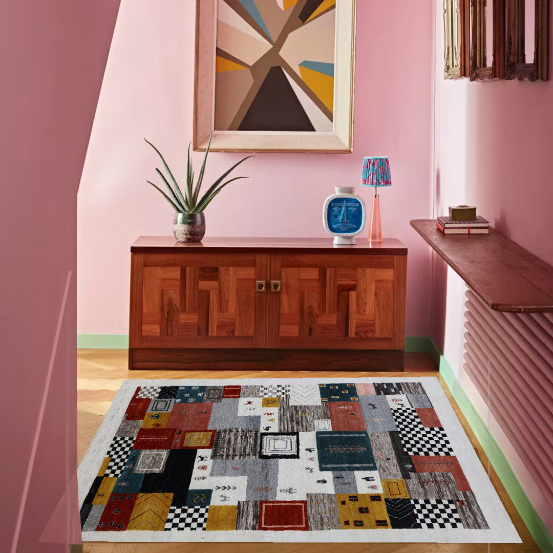 Artisan Weaves Handknotted Traditional Multi Colour Wool Rug