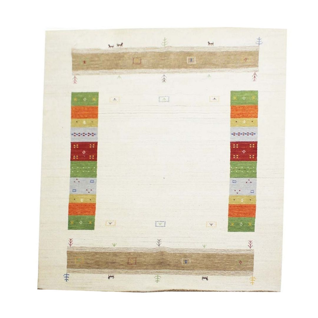 Cosmic Collection- Handloom Modern Beige Colour Wool Rug