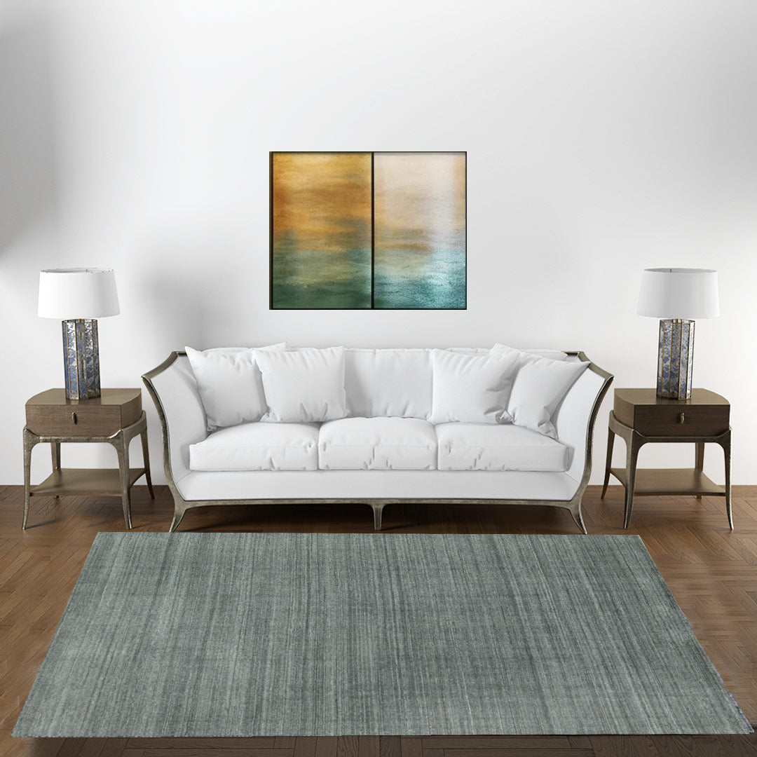 Cosmic Collection Handloom Wool/Viscose Rug.