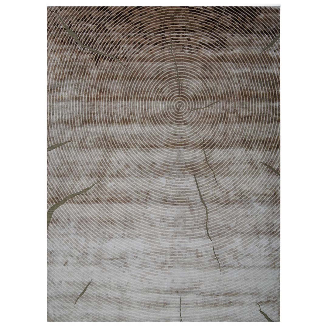 Artisan Weaves Handknotted Bamboo Silk/Zari Rug