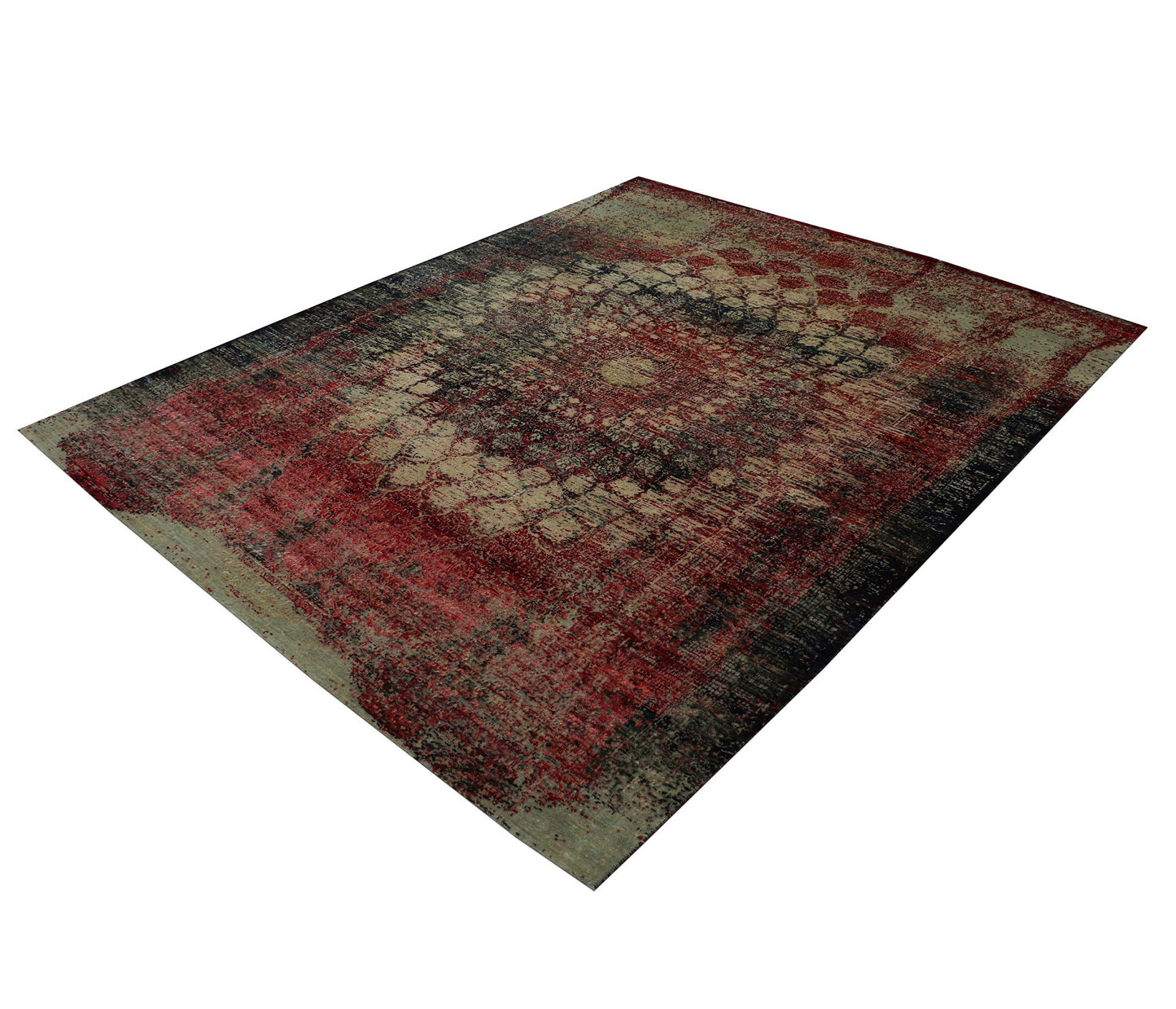 Artisan Weaves Handknotted Handspun Wool/Natural Silk