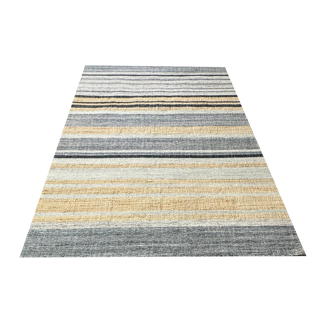 Earthy Elegance  Handknotted Jute & Wool Rug