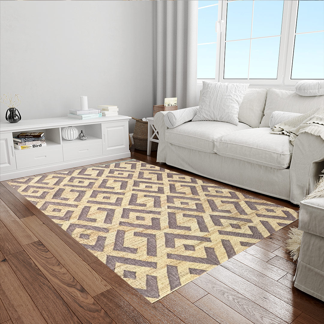 Earthy Elegance  Handknotted Jute Rug